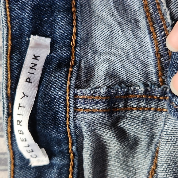 CELEBRITY PINK Distressed Jean Cuffed Shorts - Picture 5 of 6
